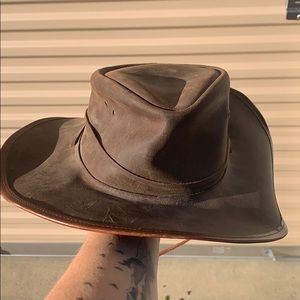 Vintage leather hat